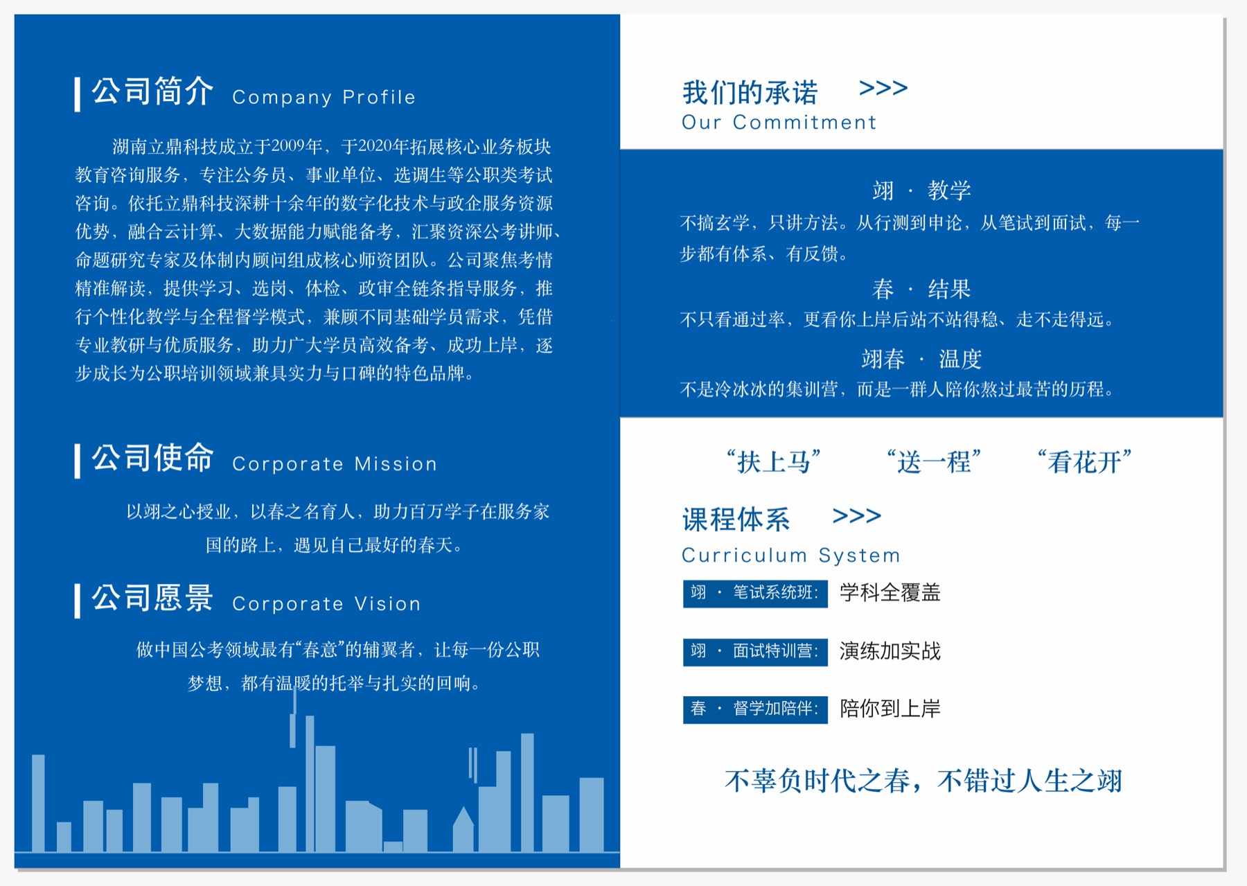 翊春教育公司简介、承诺与课程体系